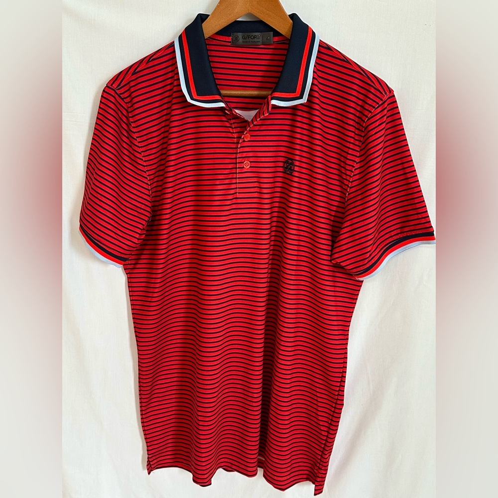 G/FORE Skull & T´s 3D Rib Collar Polo